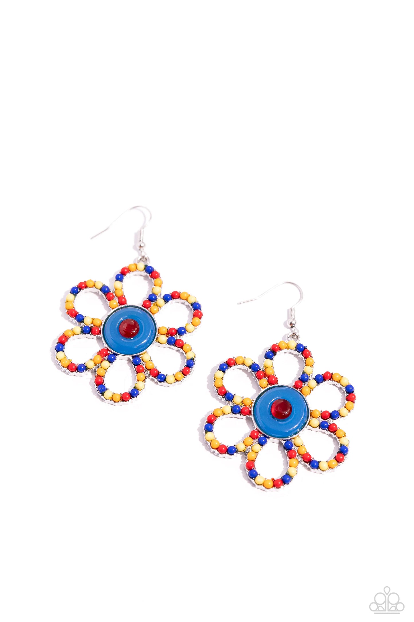 Paparazzi FLOWER Forward - Red Earrings