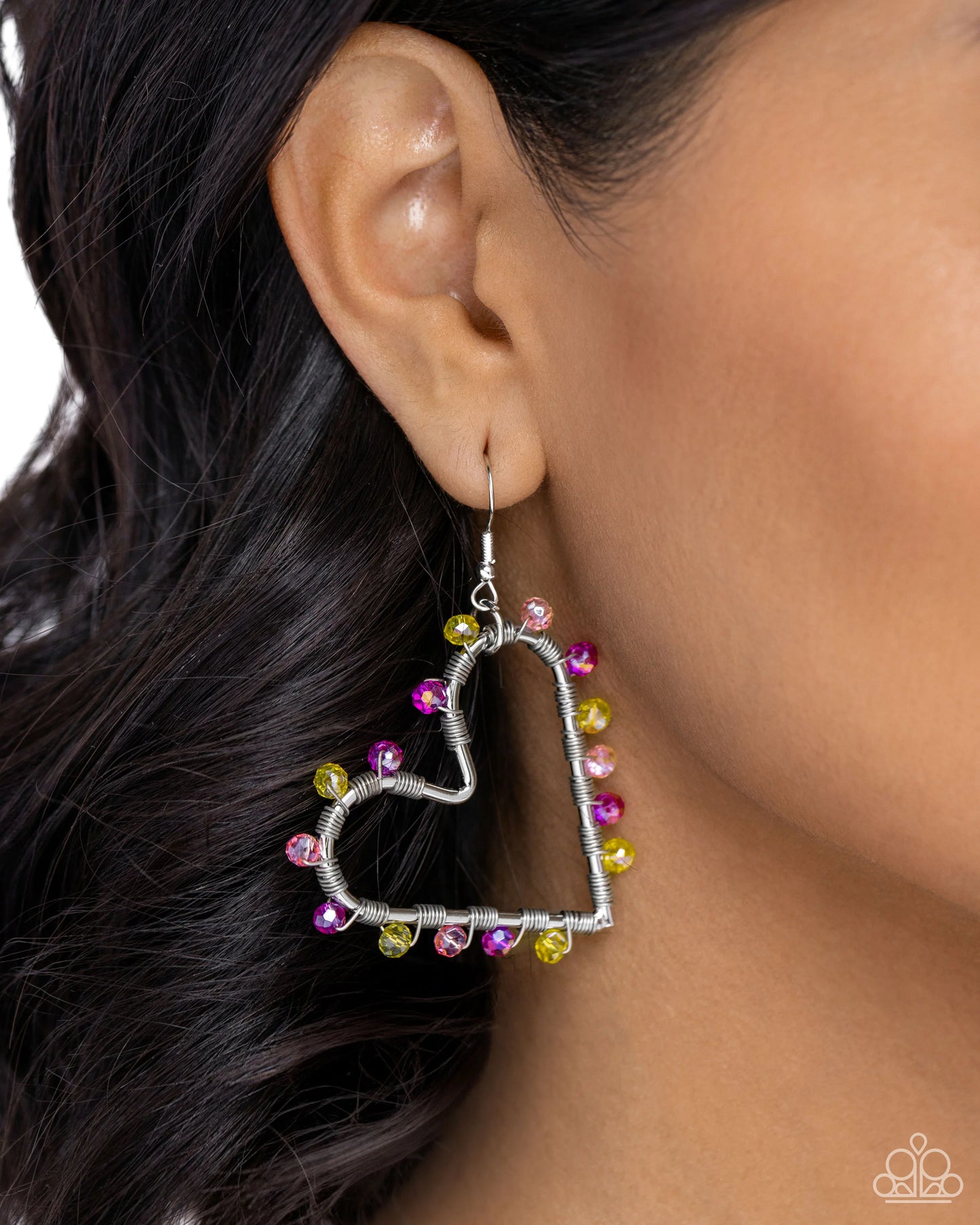 Paparazzi HEART of Your World - Multi Earrings