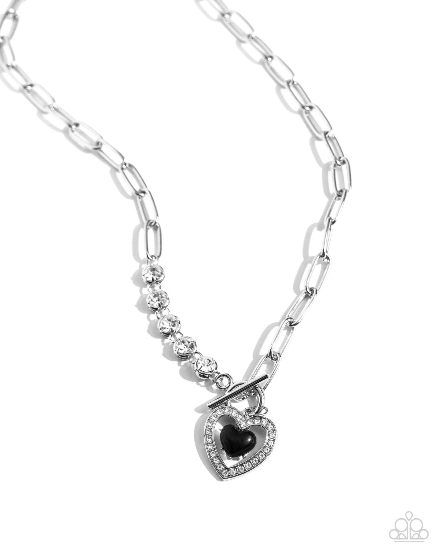 Paparazzi Soft-Hearted Style - Black Necklace