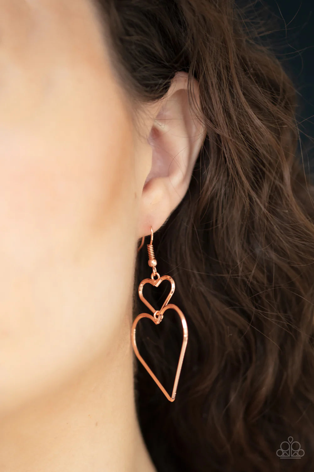 PAPARAZZI "HEARTBEAT HARMONY" COPPER EARRINGS