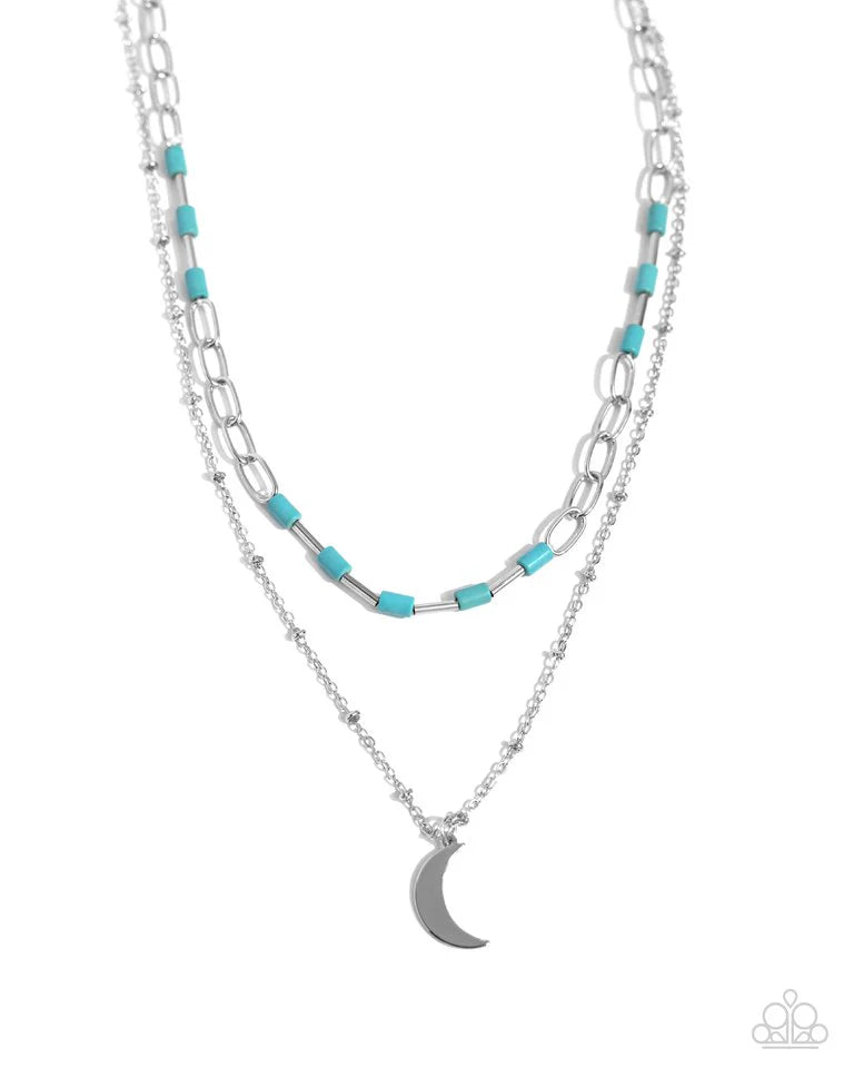 Paparazzi Necklace ~ Lunar Lucidity - Blue