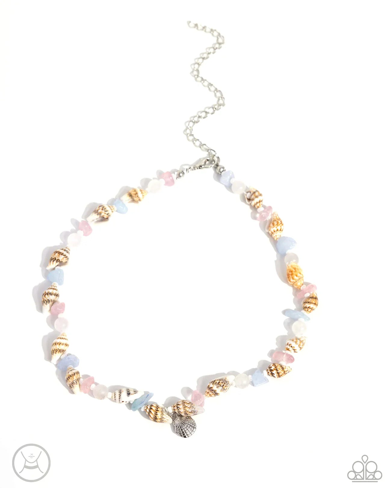 PAPARAZZI "SAND-SATIONAL SEASON" PINK CHOKER NECKLACE/PAPARAZZI "SAND-SATIONAL STATEMENT" PINK BRACELET