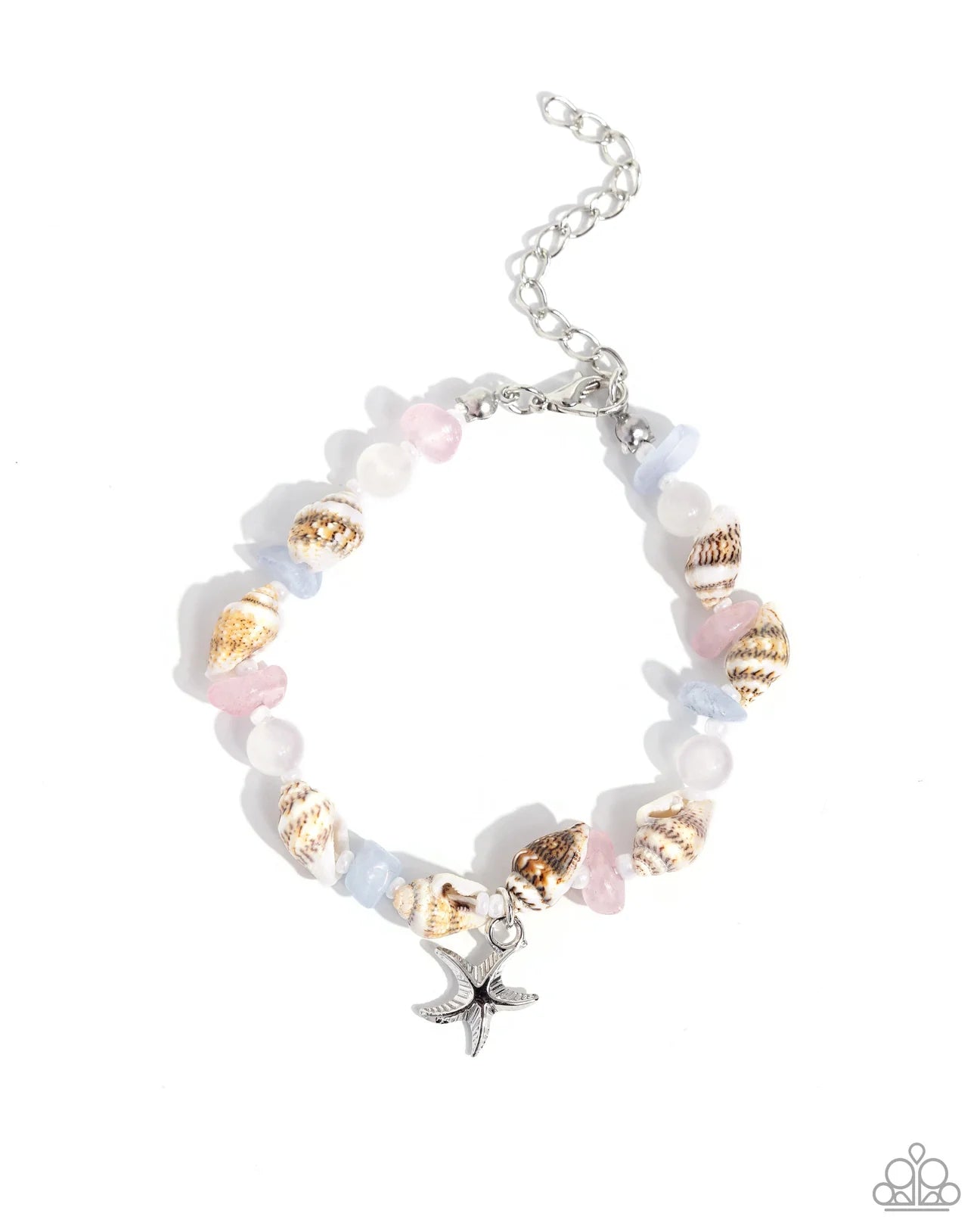 PAPARAZZI "SAND-SATIONAL SEASON" PINK CHOKER NECKLACE/PAPARAZZI "SAND-SATIONAL STATEMENT" PINK BRACELET