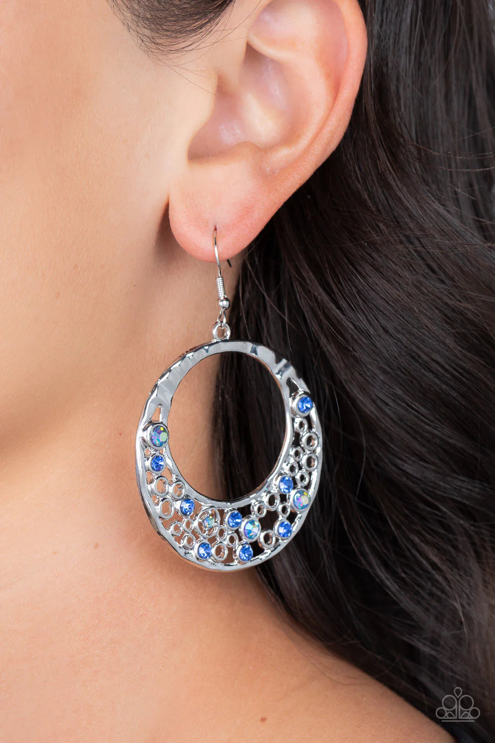 PAPARAZZI "ENCHANTED EFFERVESCENCE" BLUE EARRINGS