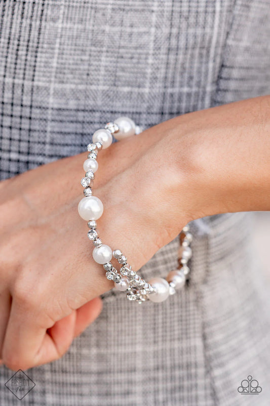 Paparazzi Bracelet ~ Chicly Celebrity - White