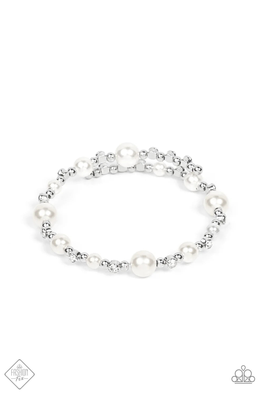 Paparazzi Bracelet ~ Chicly Celebrity - White