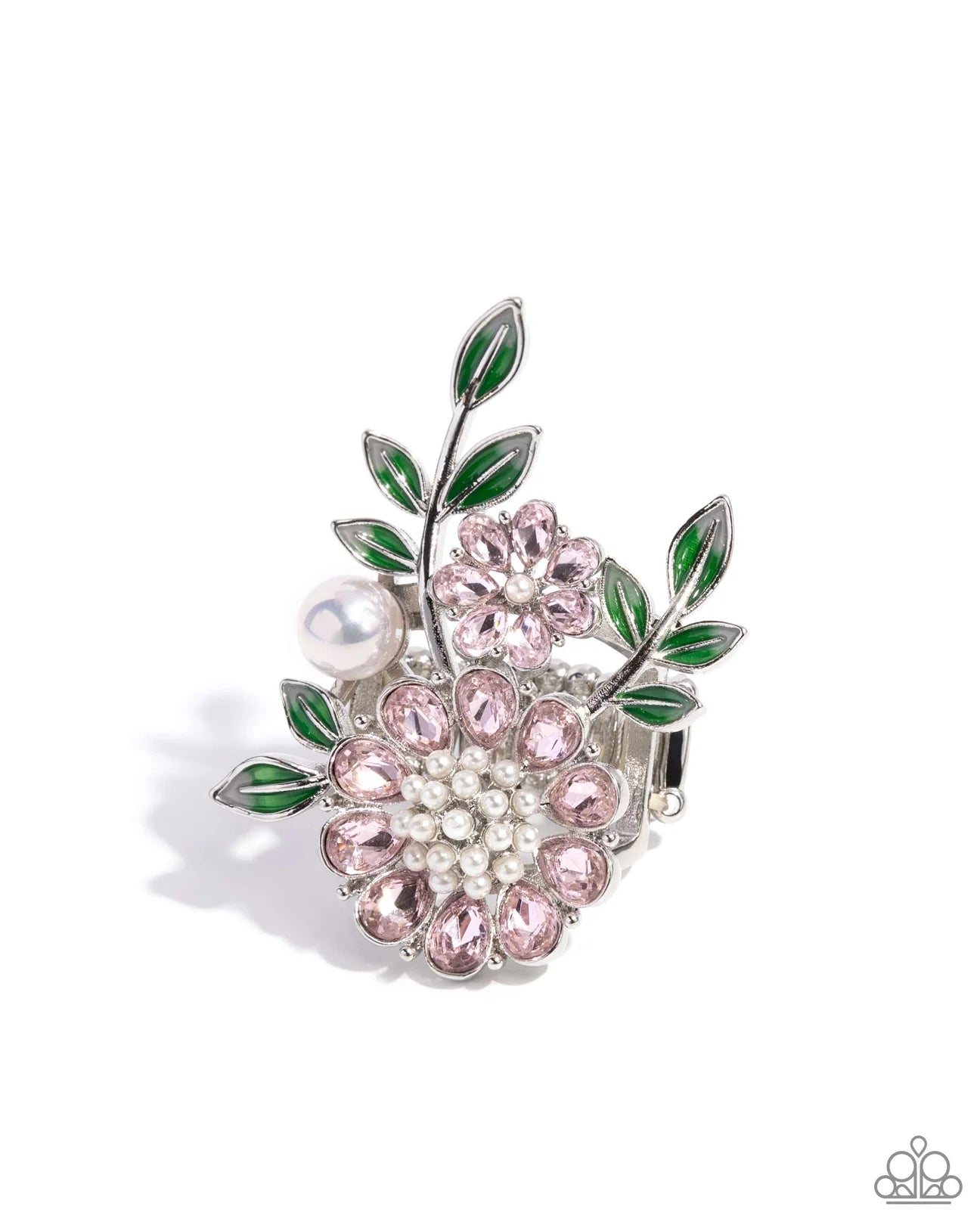 PAPARAZZI "BUDDING BLING" PINK RING