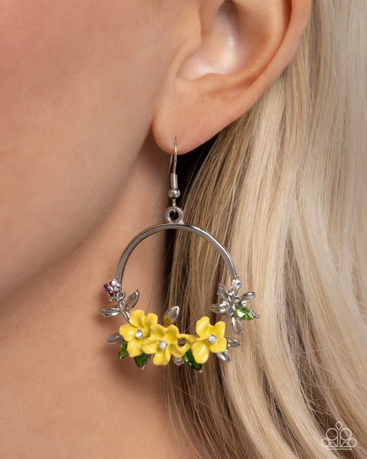 Paparazzi Earring ~ Fairy Freestyle - Yellow