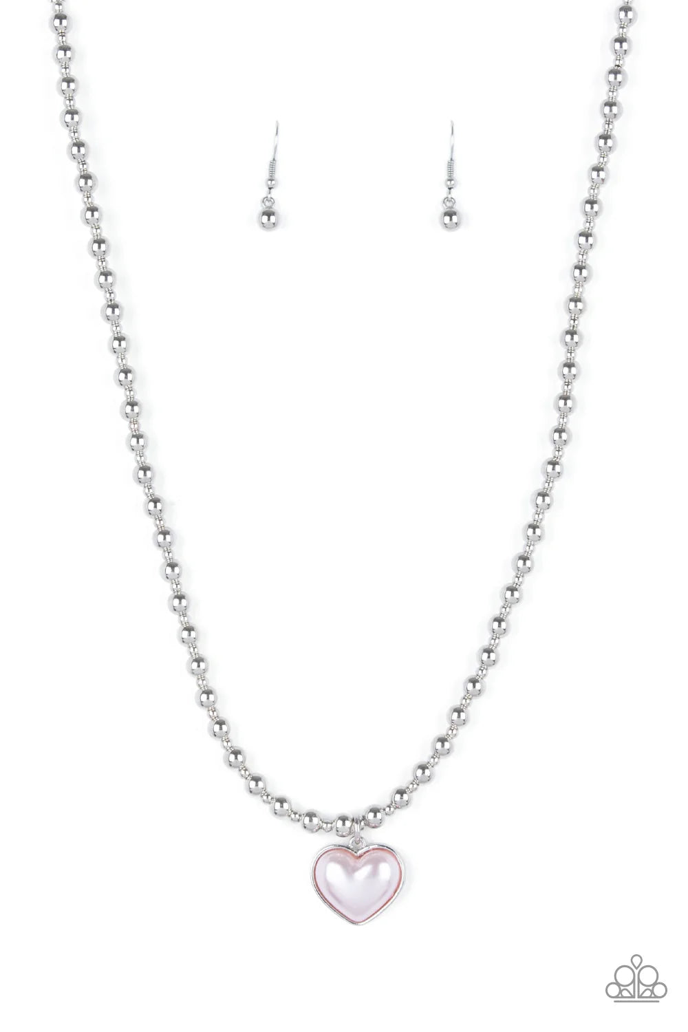 PAPARAZZI "HEART FULL OF FANCY" PINK NECKLACE