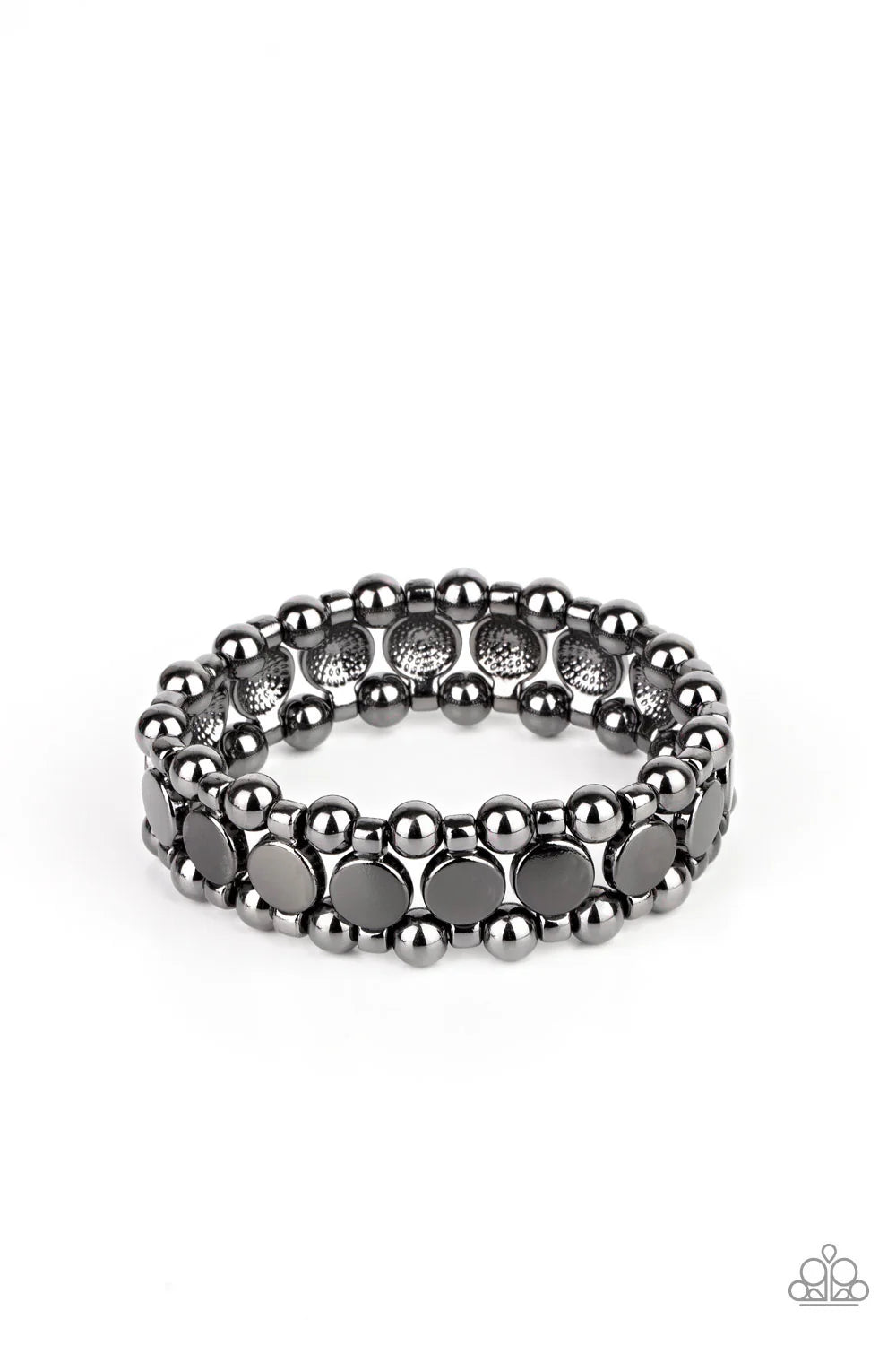 PAPARAZZI "METRO MAGNETISM" BLACK BRACELET