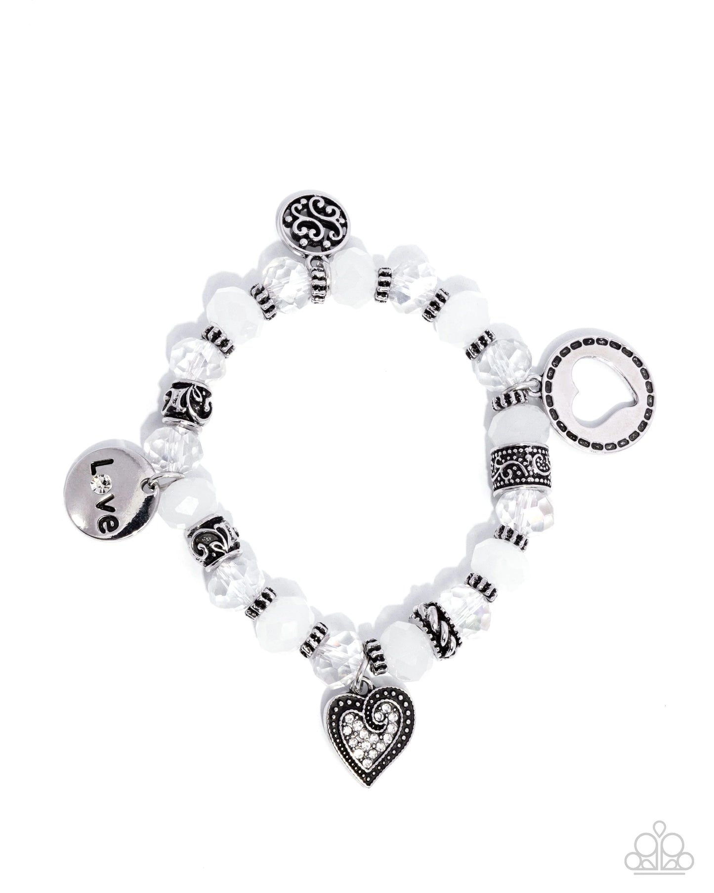 Paparazzi Filigree Finesse Bracelet White