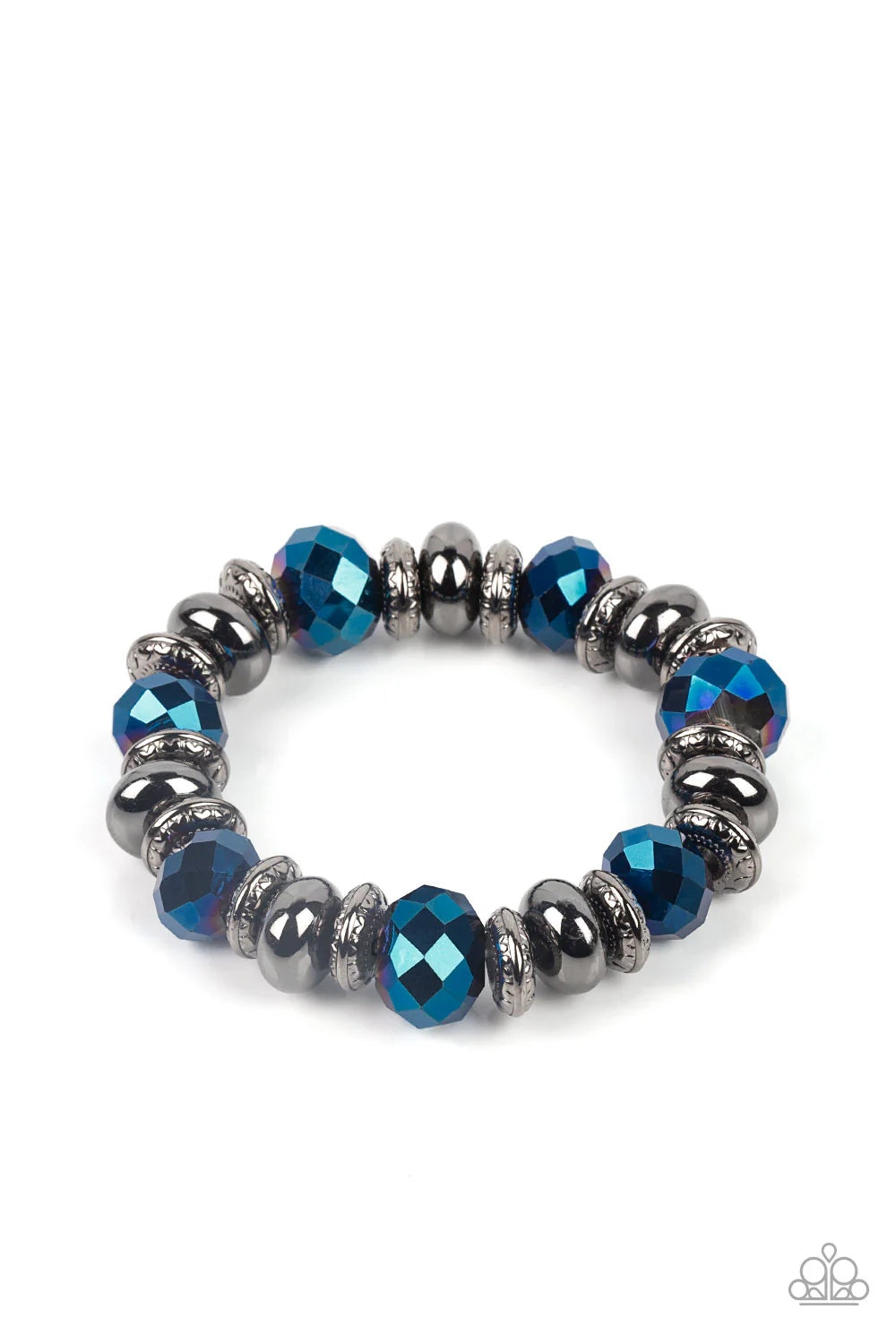 Paparazzi Interstellar Influencer - Blue Necklace/Paparazzi Power Pose - Blue Bracelet