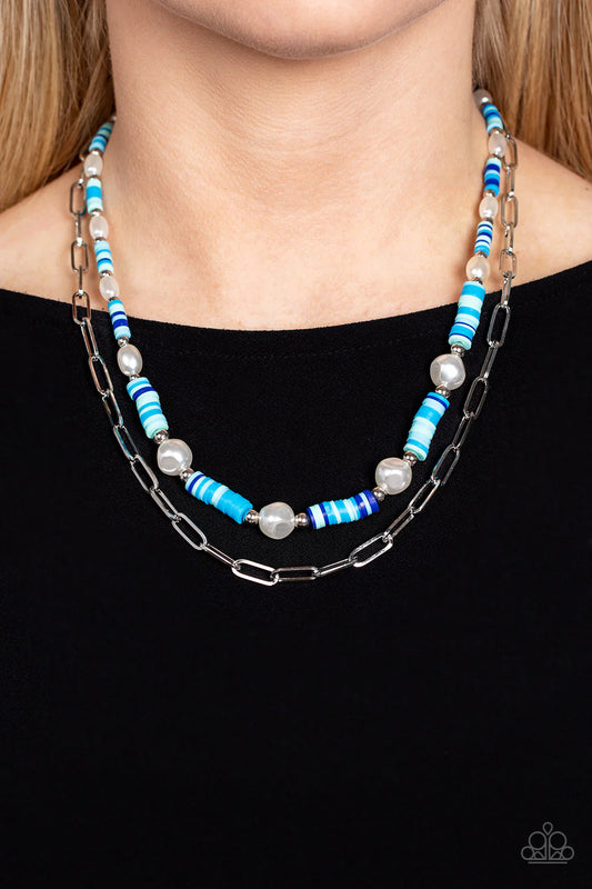 Paparazzi Tidal Trendsetter - Blue Necklace