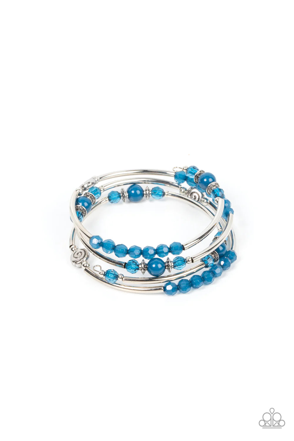 Paparazzi Whimsically Whirly - Blue Bracelet