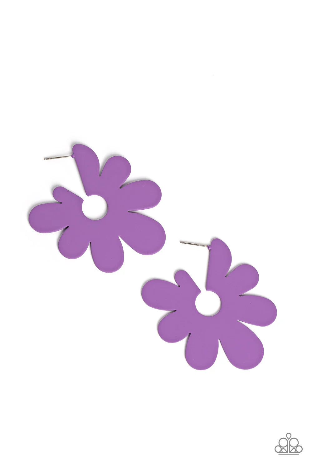 Paparazzi Flower Power Fantasy - Purple Earrings