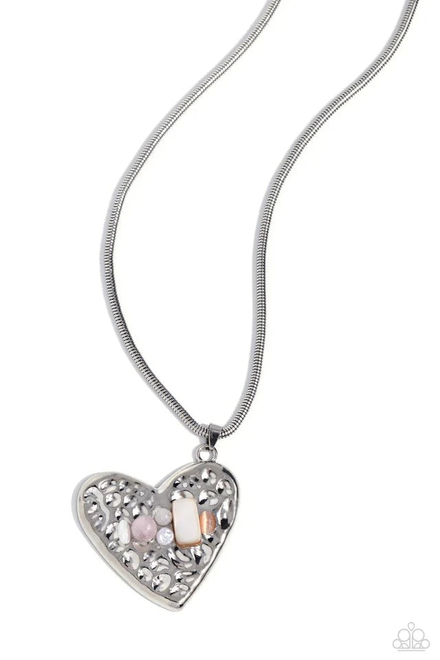 Paparazzi  Tilted Trailblazer - Pink  Necklace