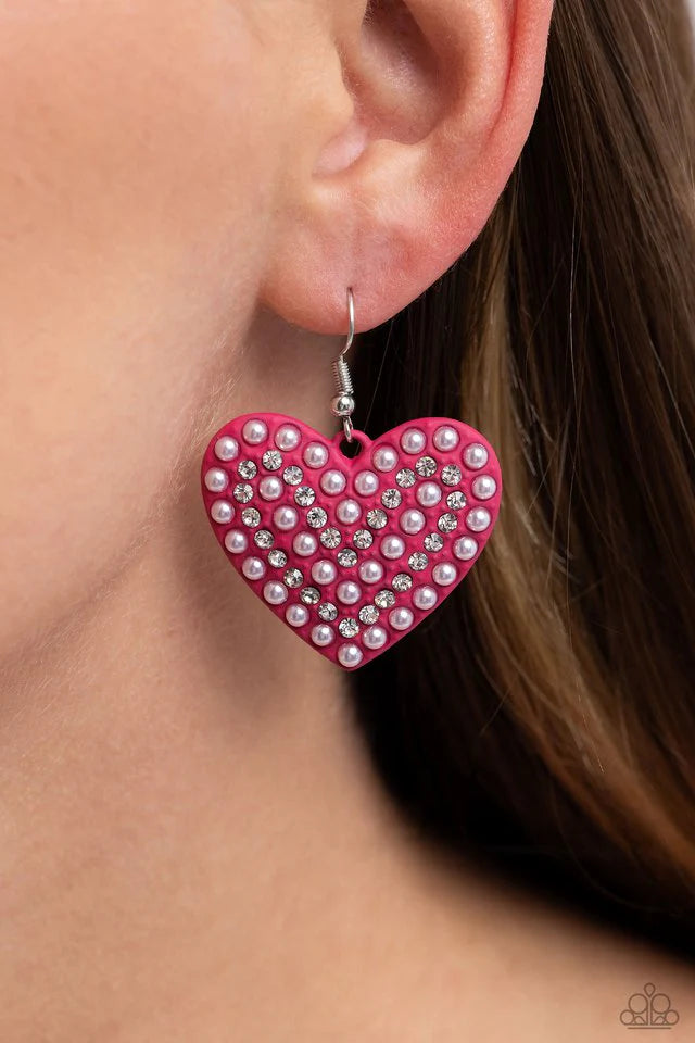 Paparazzi Earring ~ Romantic Reunion - Pink