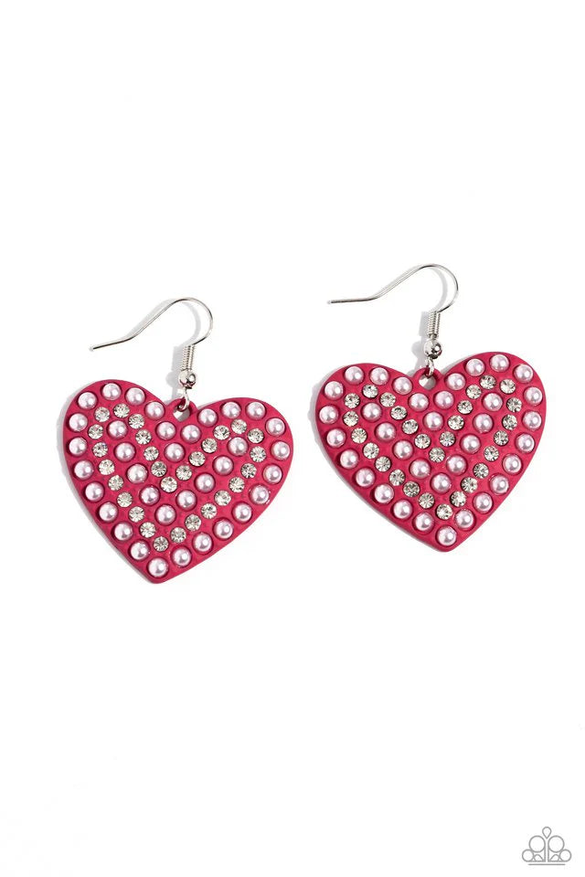 Paparazzi Earring ~ Romantic Reunion - Pink