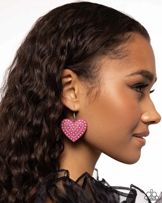 Paparazzi Earring ~ Romantic Reunion - Pink