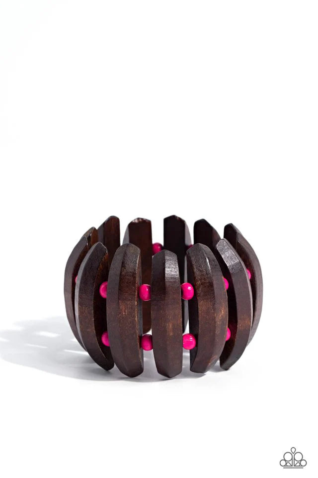 Paparazzi Bracelet ~ Bora Bora Bauble - Pink