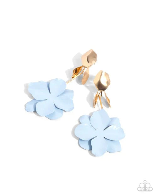 Paparazzi Earring ~ Malibu Moderato - Blue