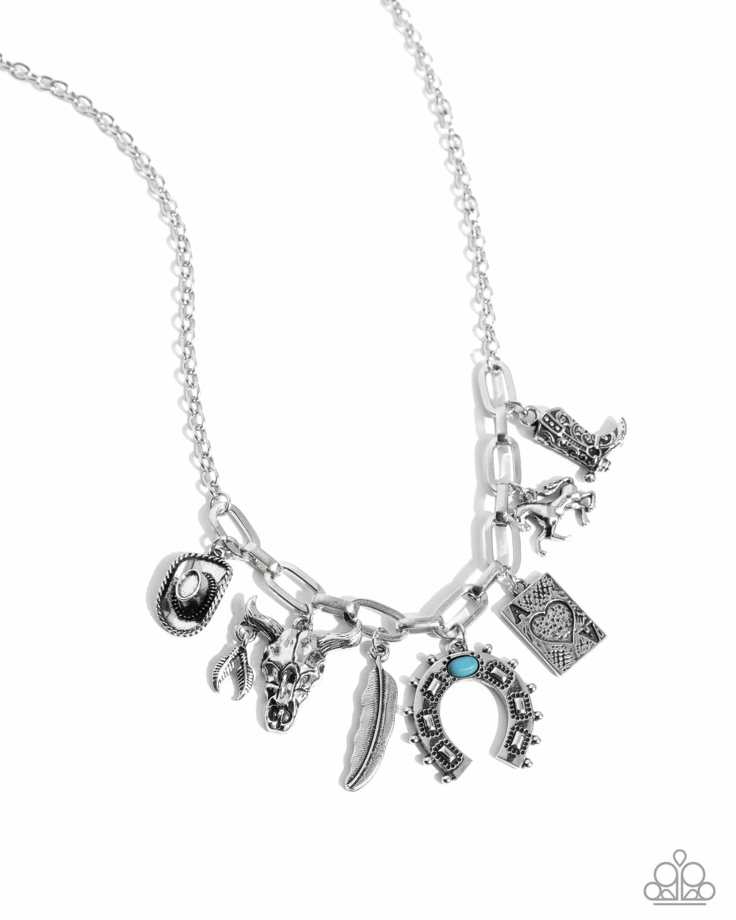 Paparazzi Saloon Girl Necklace Blue