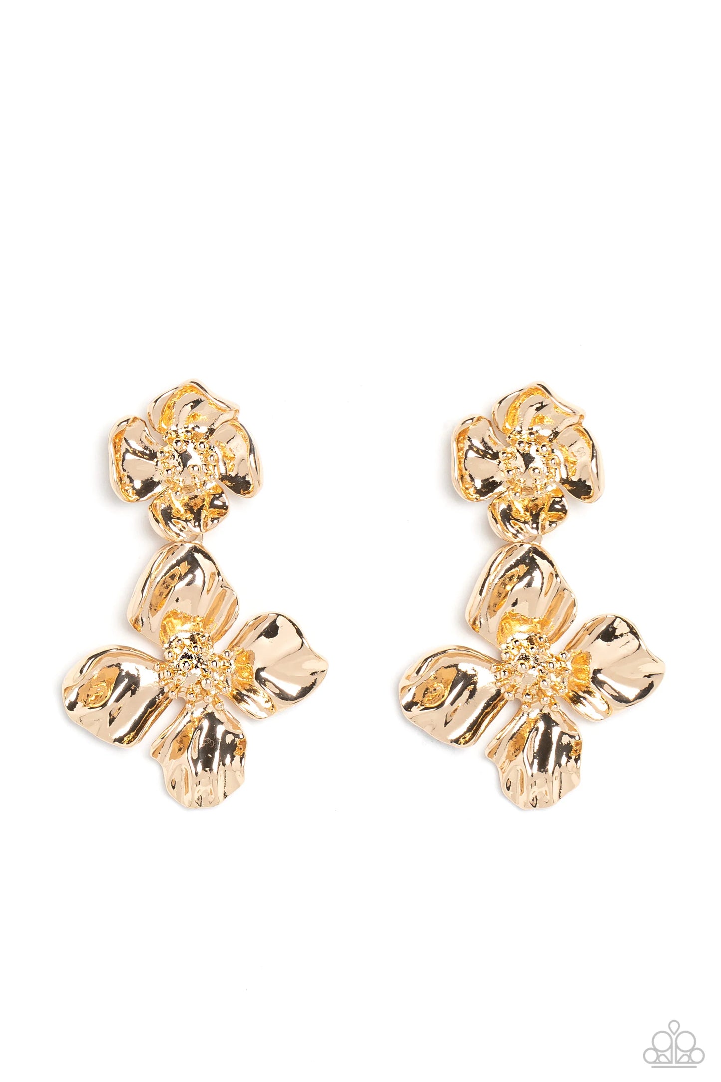 Paparazzi Gilded Grace - Gold Post Earrings