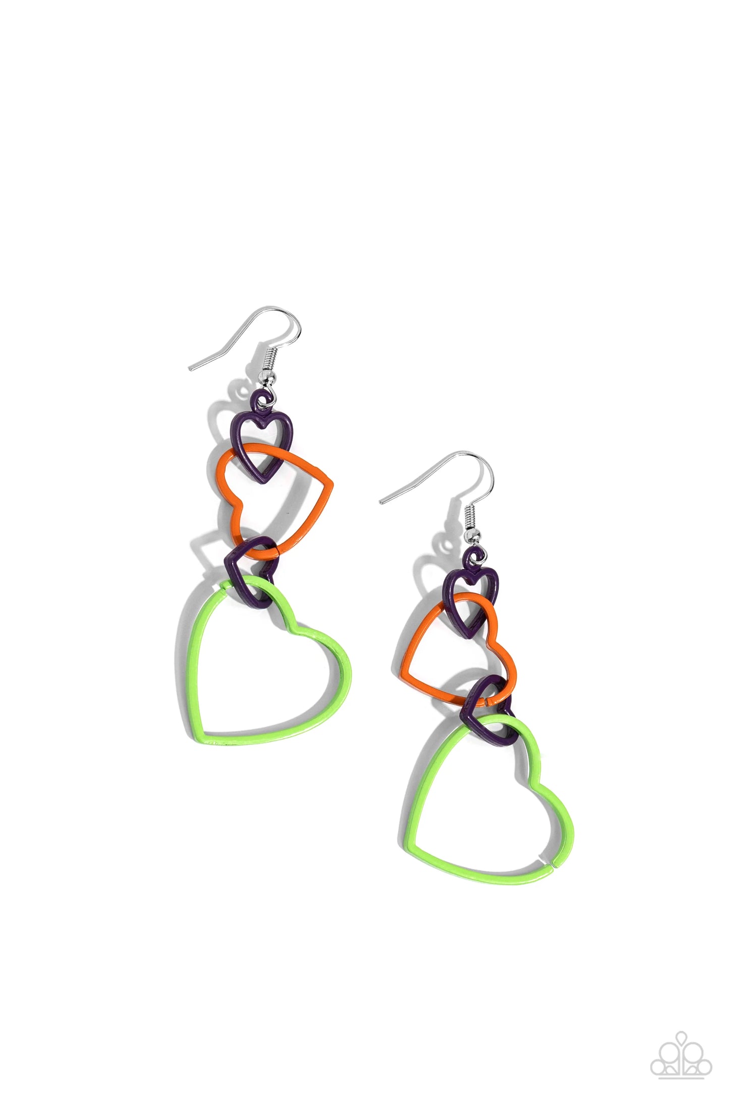 Paparazzi Cascading Crush - Multi Earrings