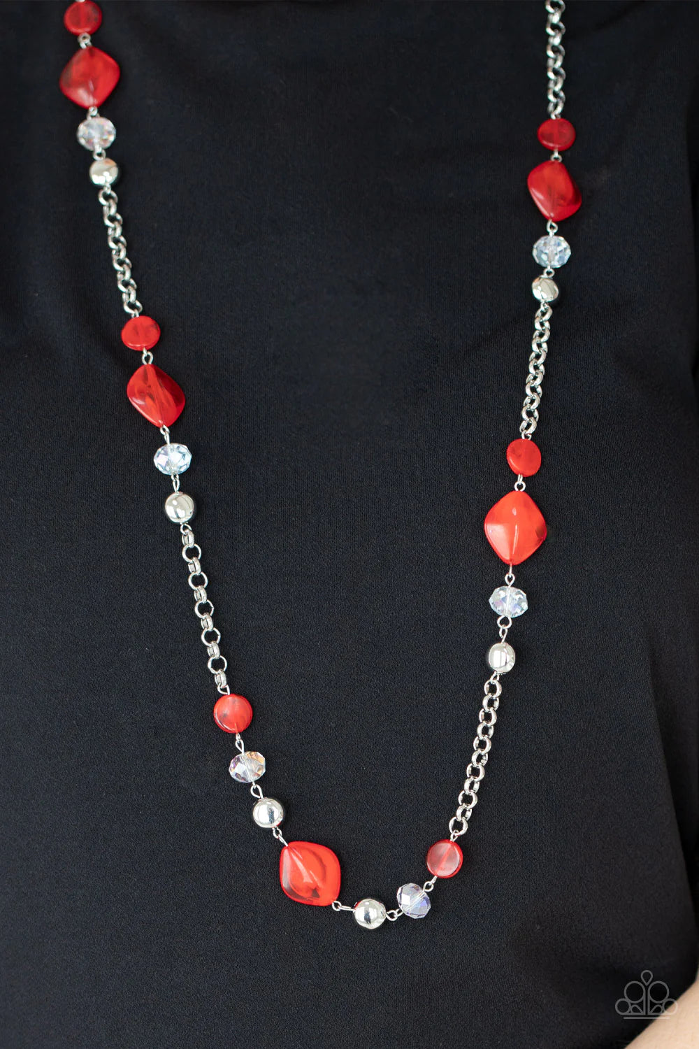 Paparazzi Light-Scattering Luminosity - Red  Necklace