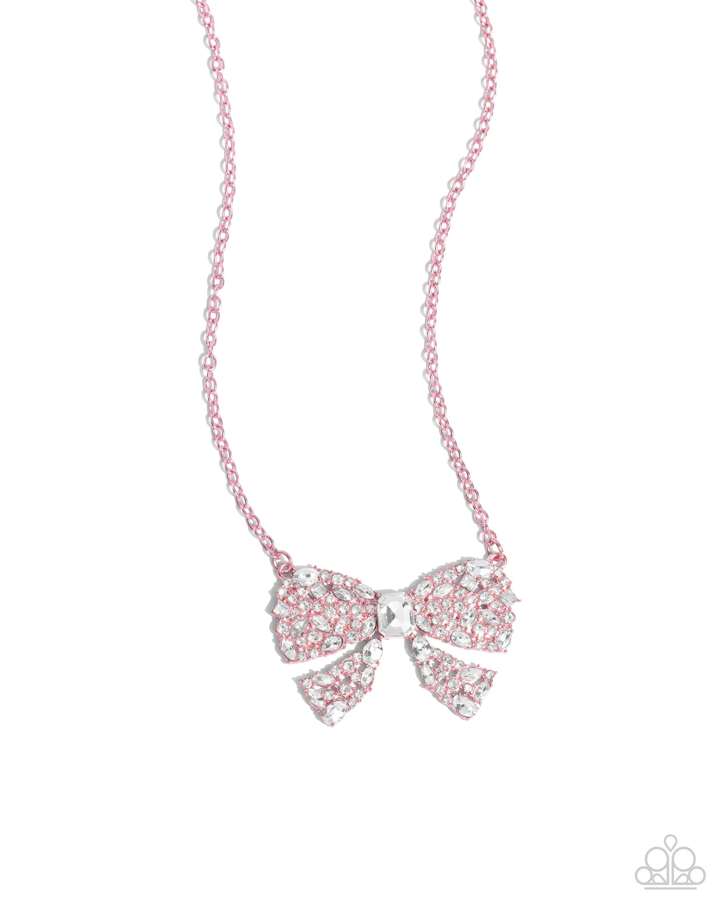 Paparazzi Bewitching Bow - Pink Necklace