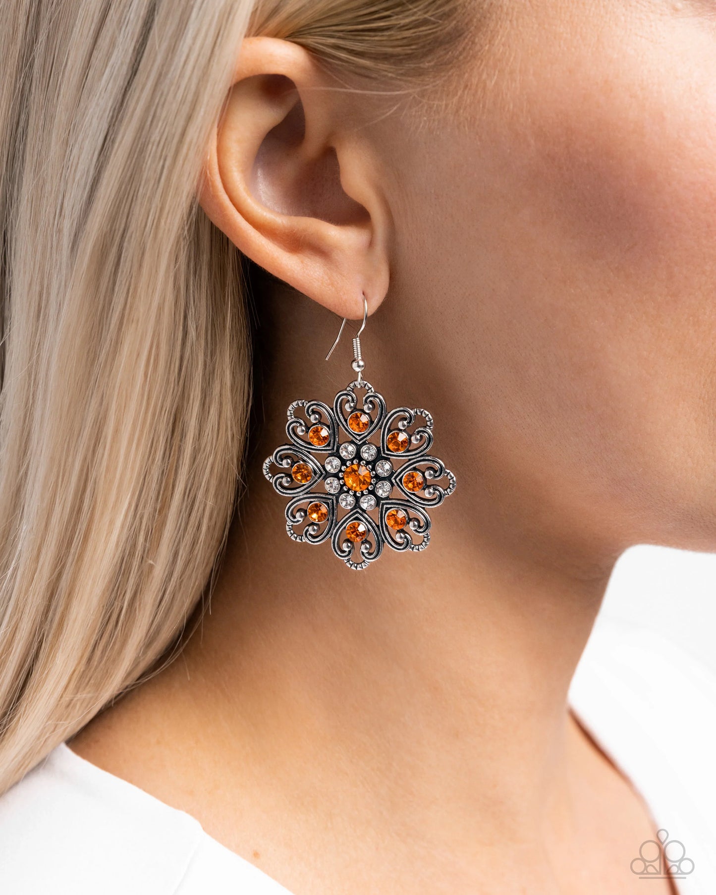 Paparazzi Garden of Love - Orange Earrings