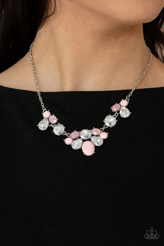 Paparazzi Necklace ~ Ethereal Romance - Pink