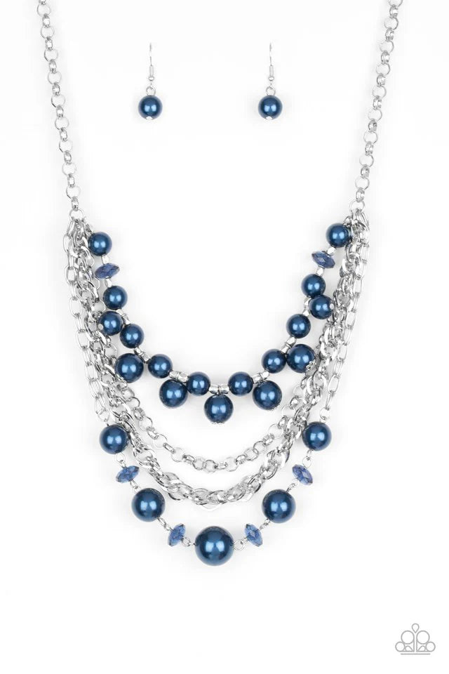 Paparazzi Necklace ~ Rockin Rockette - Blue