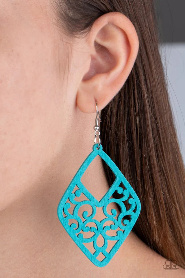 Paparazzi Earring ~ VINE For The Taking - Blue