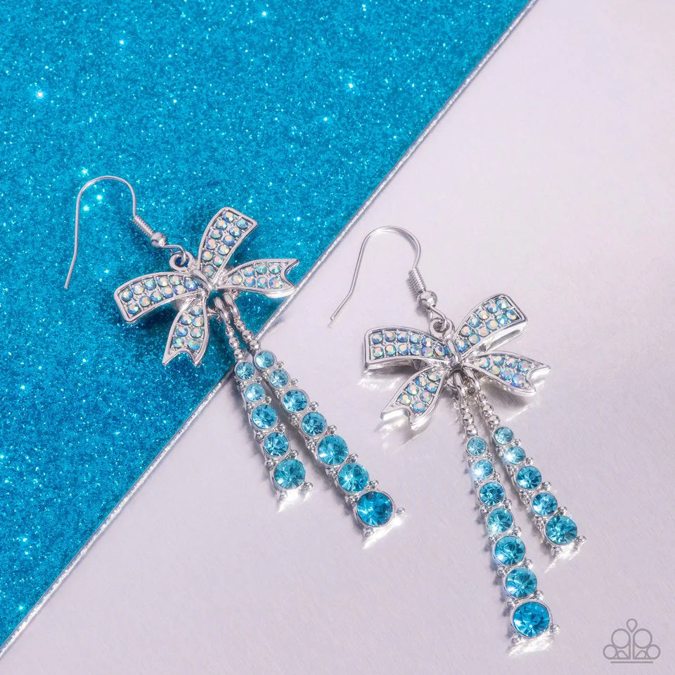 Paparazzi Earring ~ Date Night Decadence - Blue