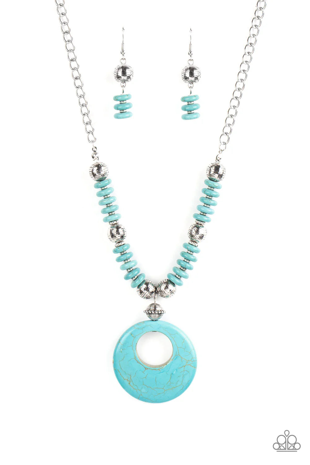 PAPARAZZI "OASIS GODDESS" BLUE NECKLACE