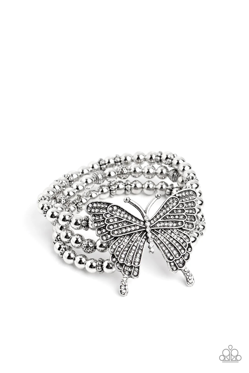 Paparazzi Bracelet ~ First WINGS First - White