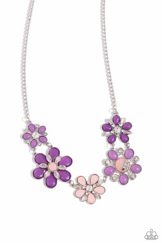 Paparazzi Necklace ~ Dragonfly Decadence - Purple