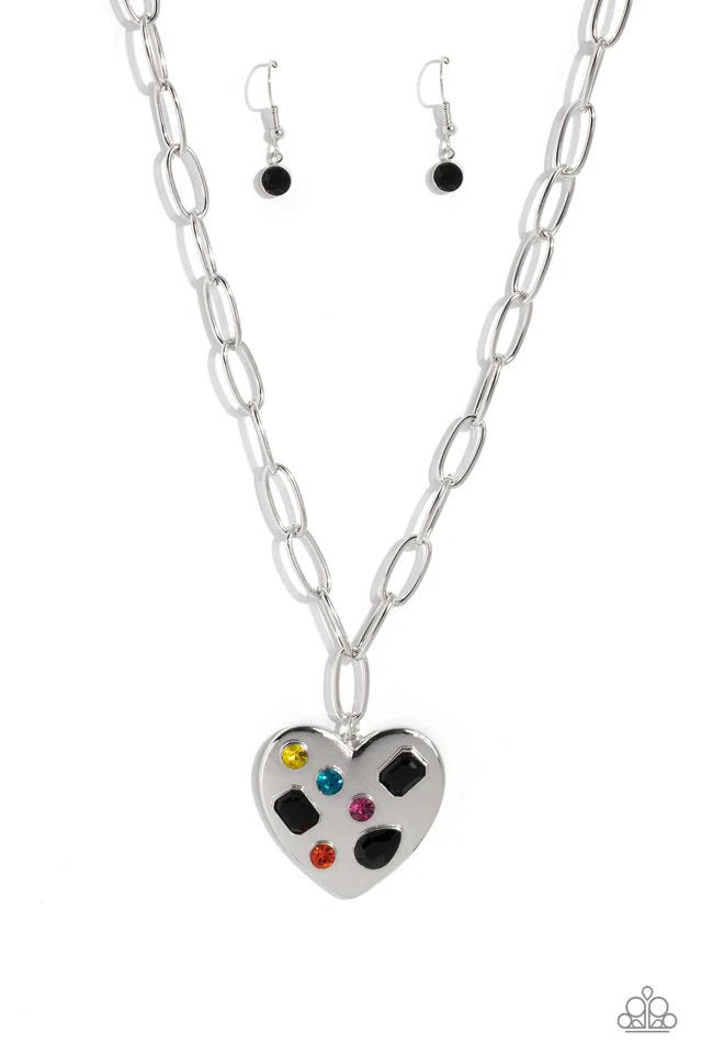 Paparazzi Necklace ~ Online Dating - Black