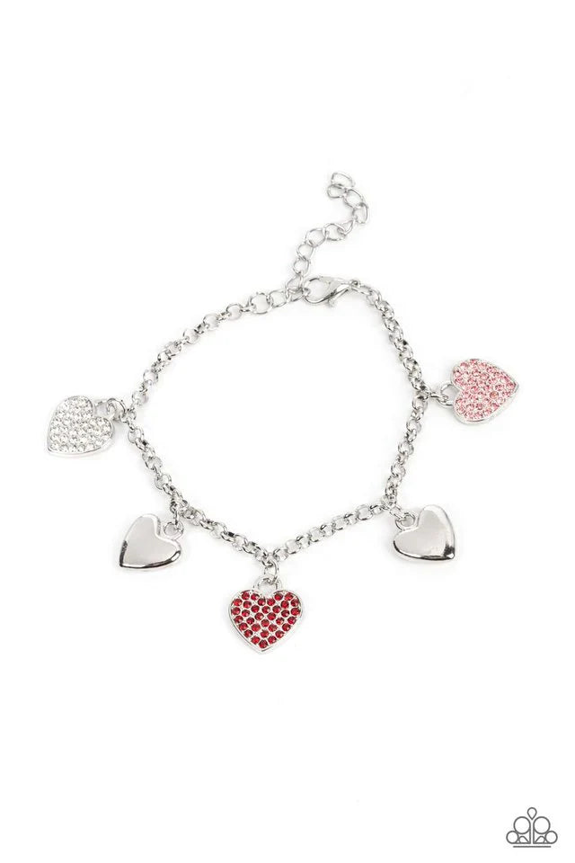 Paparazzi Bracelet ~ Lusty Lockets - Multi