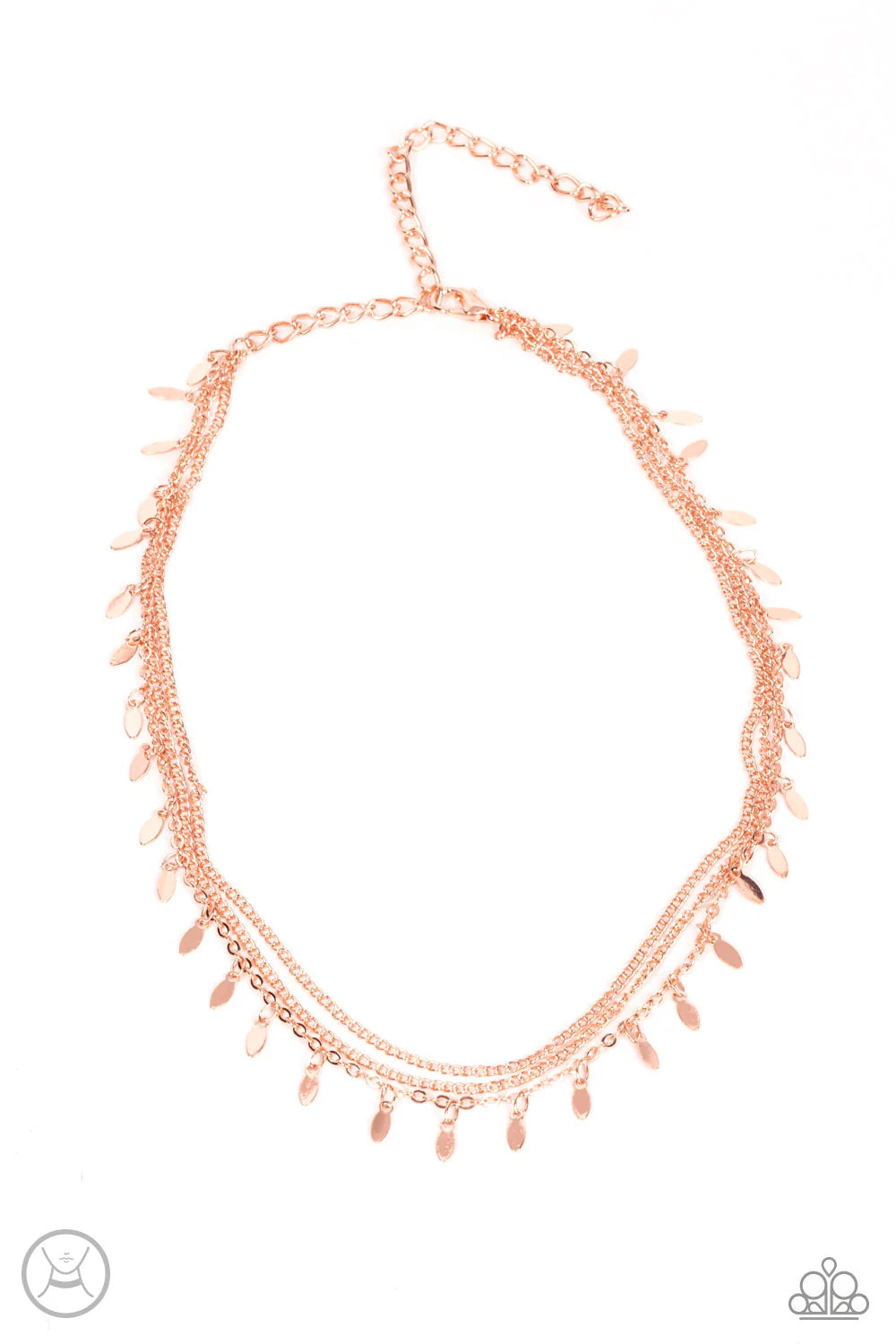 Monochromatic Magic - Rose Gold Necklace - Paparazzi Accessories