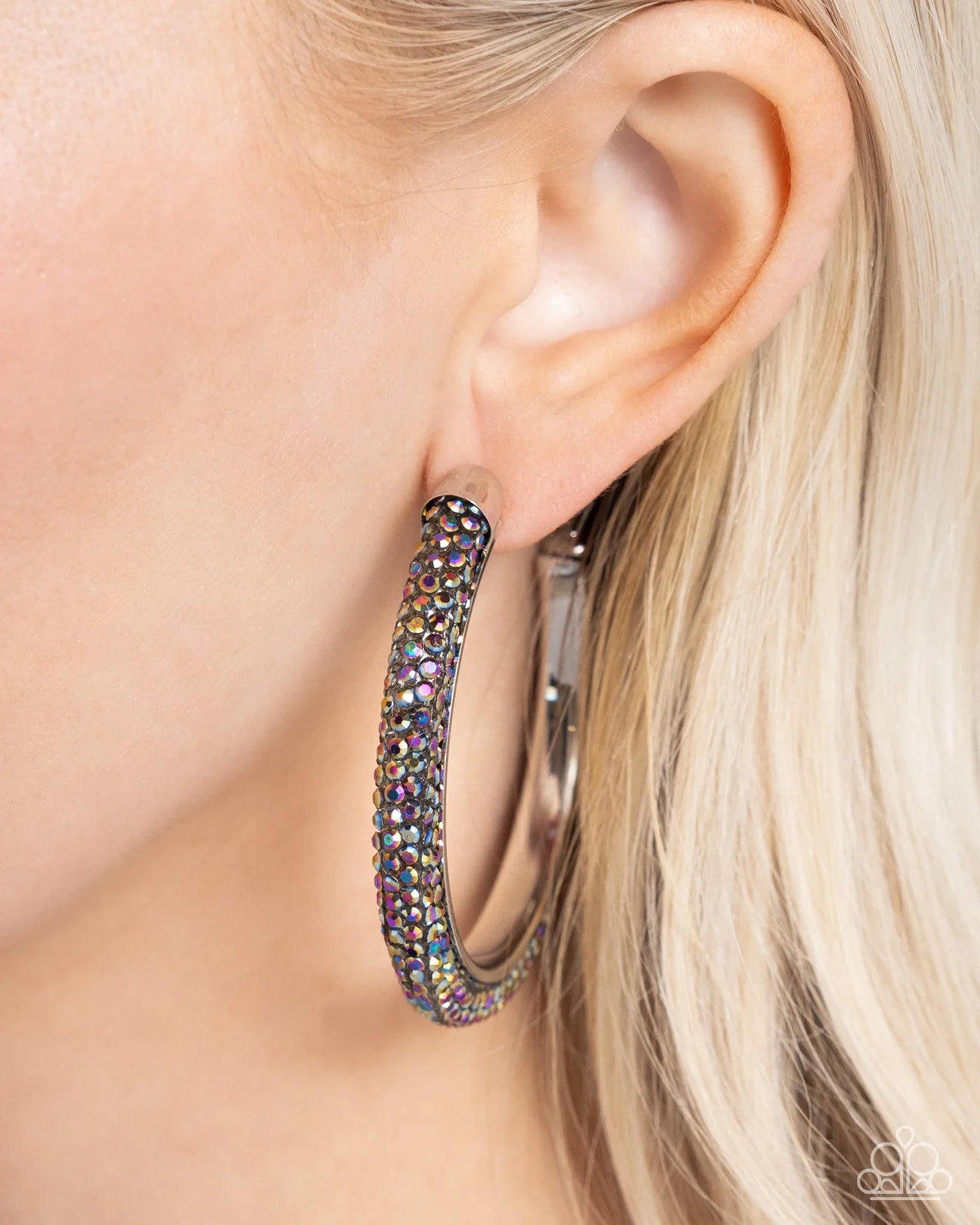 PAPARAZZI "CHISELED CRESCENDO" MULTI POST EARRINGS