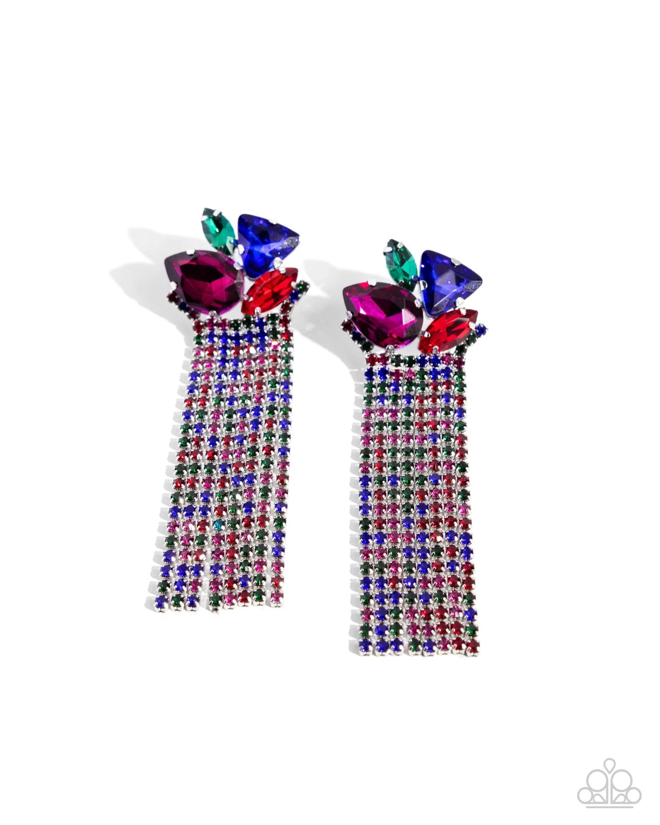 PAPARAZZI "BLINDING BLEND" MULTI EARRINGS