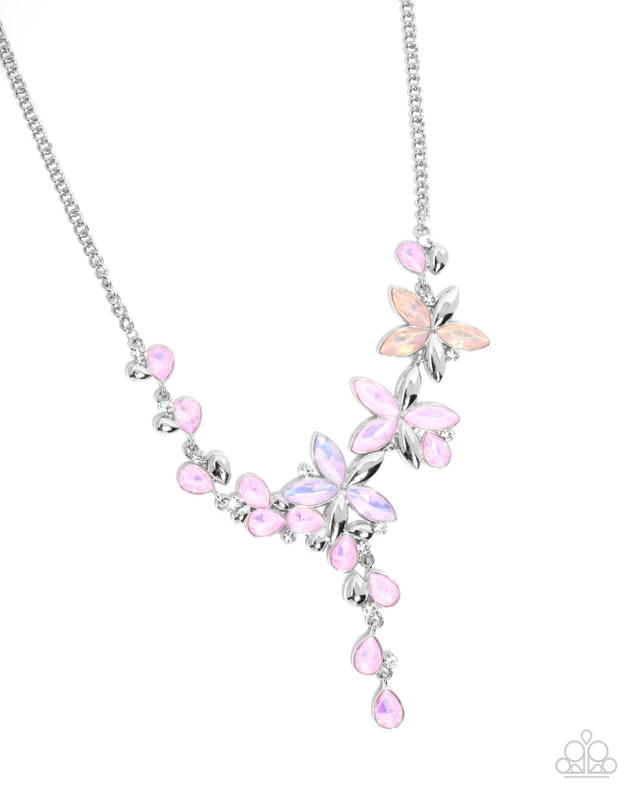 PAPARAZZI "VIBRANT VALLEY" PINK NECKLACE