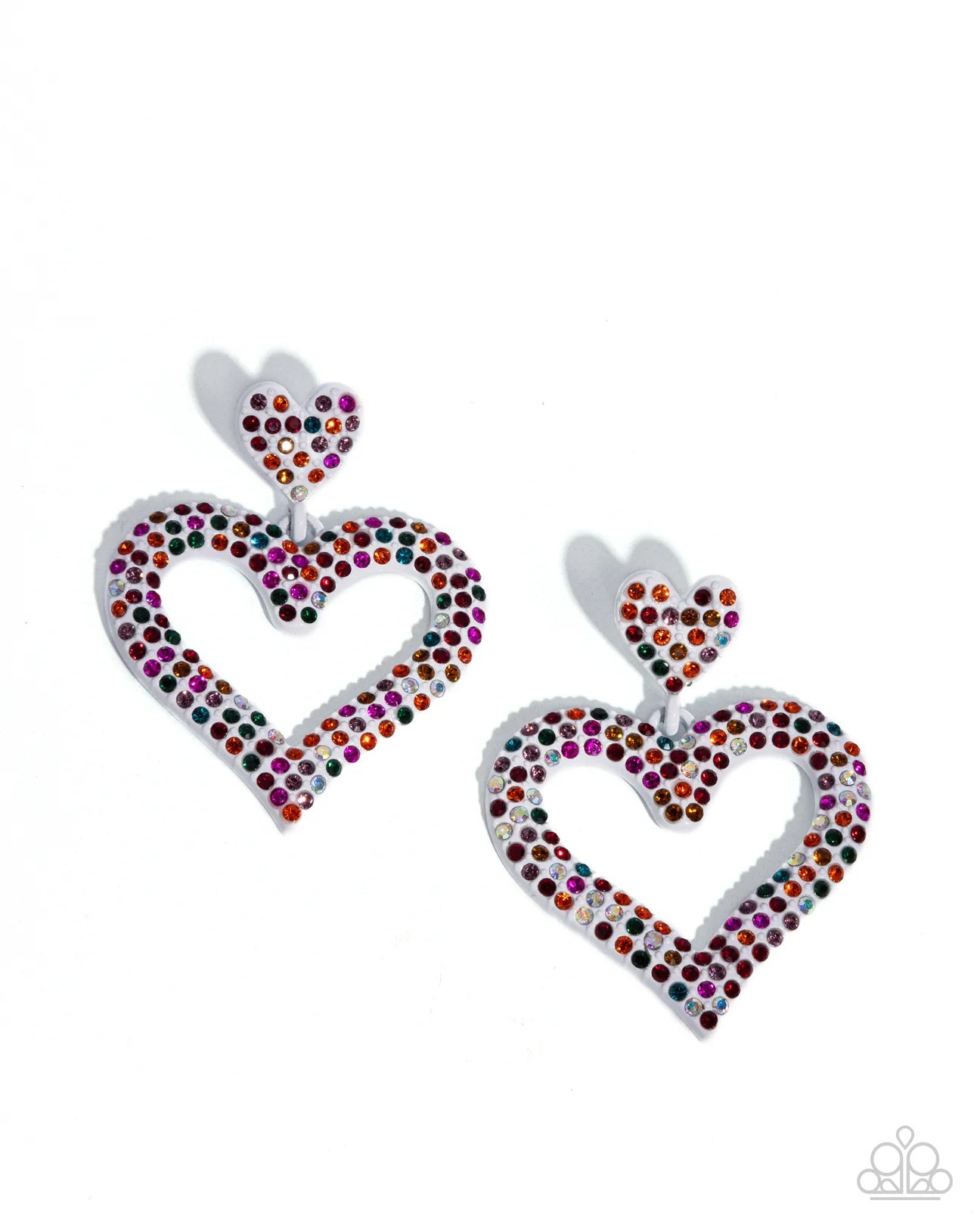 PAPARAZZI "DAZZLING DEED" MULTI POST EARRINGS