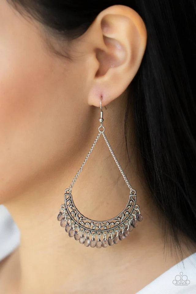 Paparazzi Earring ~ Orchard Odyssey - Silver