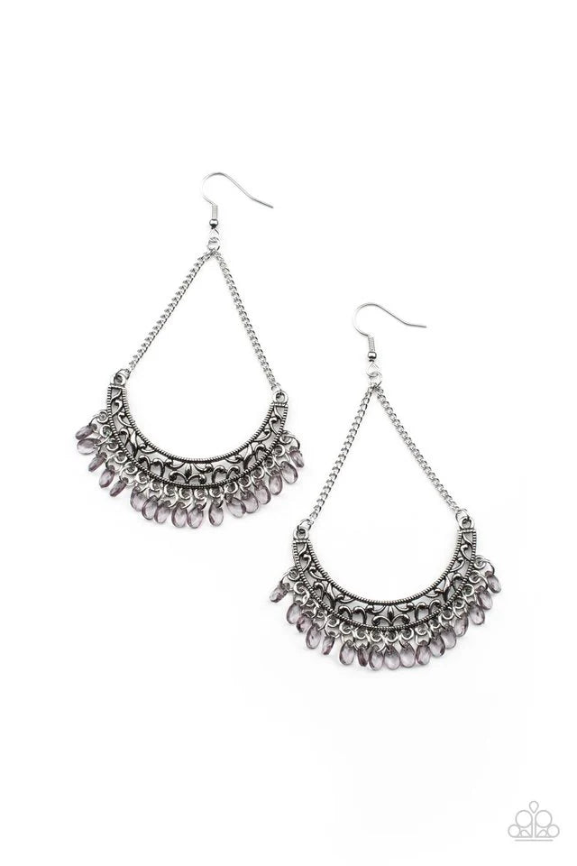 Paparazzi Earring ~ Orchard Odyssey - Silver