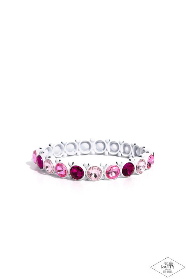 Paparazzi Bracelet ~ Sugar-Coated Sparkle - Pink