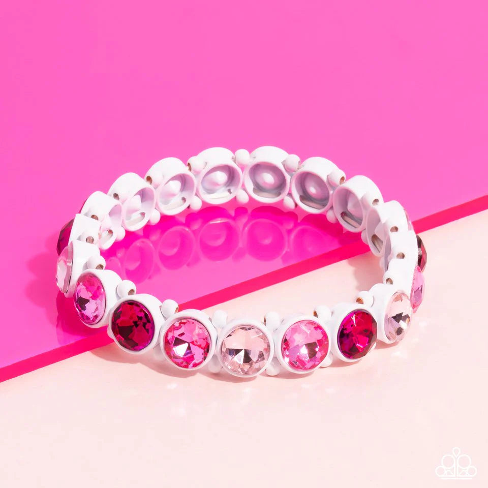 Paparazzi Bracelet ~ Sugar-Coated Sparkle - Pink