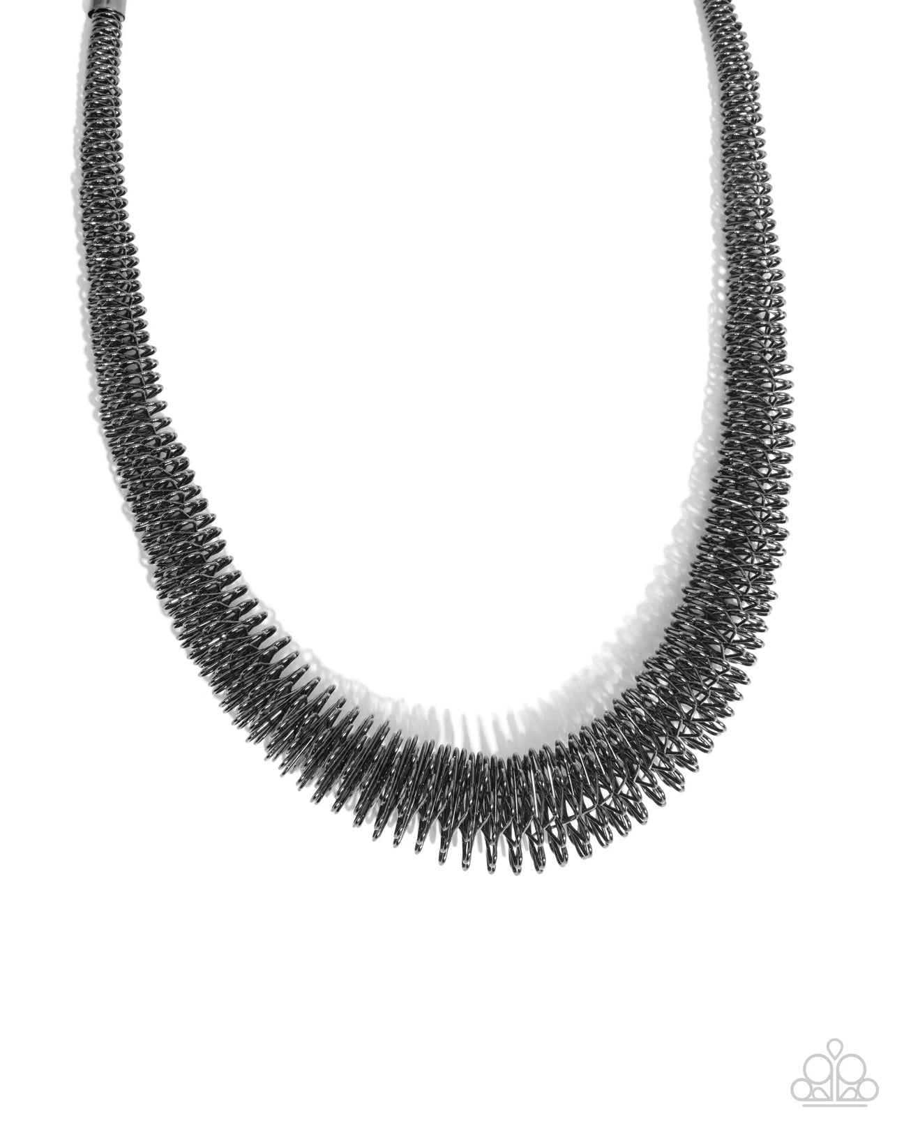 PAPARAZZI "TRENCHANT TRIBUTE" BLACK NECKLACE